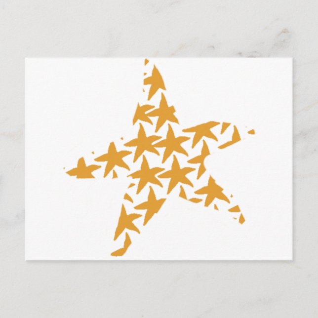 Sterne Postkarte (Vorderseite)
