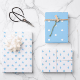 Sterne, Punkte und Seile Geschenkpapier Set