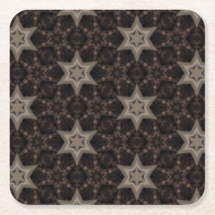 Sterne Rechteckiger Pappuntersetzer