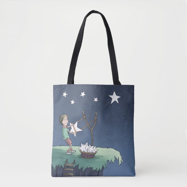 Sterne schießen - Wischtuch erzeugen Tasche (Vorderseite)