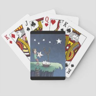 Sterne schießen - Wünsche beim Kartenspielen schaf Spielkarten