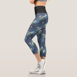 Sterne schießen - Wünsche Capri Leggin gestalten Leggings