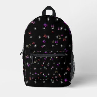 Sterne Schmetterling Bedruckter Rucksack