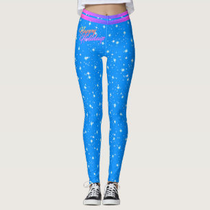 Sterne / Schneeflocke / Weihnachten auf - (editier Leggings