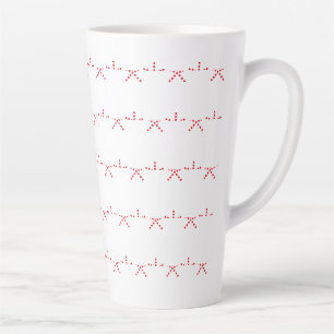 Sterne, Schneeflocken, Weihnachtsfeiertag in Rot,  Milchtasse