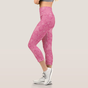 Sterne, Sterne, Sterne - rosa Capri Leggings