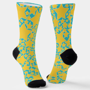Sterne, Sterne, Türkisch-gelbe Sterne Socken