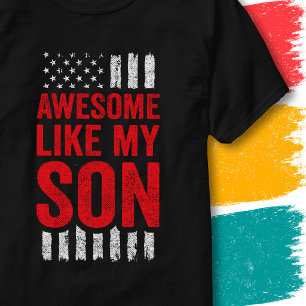 Sterne Streifen Flagge Zitat Großartig Wie Mein So T-Shirt
