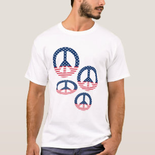 Sterne & Streifen FriedenszeichenT-Shirt T-Shirt