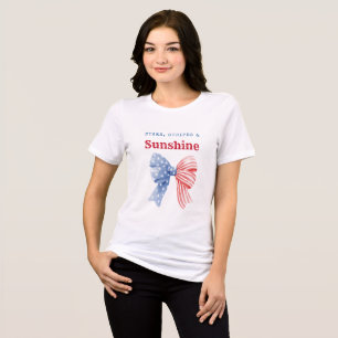 Sterne, Streifen & Sonnenschein Patriotischer 4. J Tri-Blend Shirt