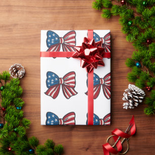 🎁 Sterne, Streifen & Überraschungen! 🇺🇸✨ Geschenkpapier