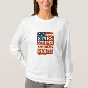 Sterne, Streifen und Frauenrechte - abgenutzte Fla T-Shirt