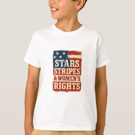 Sterne, Streifen und Frauenrechte - abgenutzte Fla T-Shirt