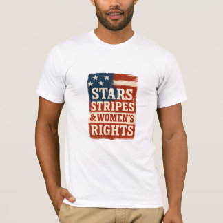 Sterne, Streifen und Frauenrechte - abgenutzte Fla T-Shirt
