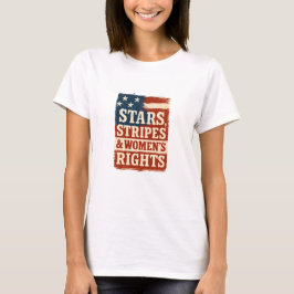 Sterne, Streifen und Frauenrechte - abgenutzte Fla T-Shirt