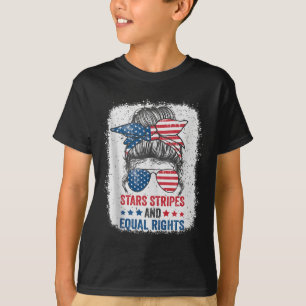 Sterne Streifen Und Gleiche Rechte 4. Juli Damen T-Shirt