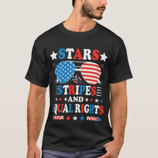 Sterne, Streifen und gleiche Rechte – Patriotische T-Shirt