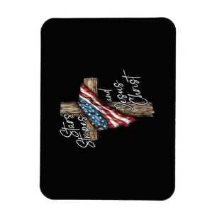 Sterne Streifen und Jesus Christus Glaube Patriot Magnet