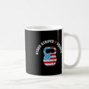 Sterne Streifen Und Squad Workout Gym Usa Flagge 4 Kaffeetasse