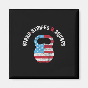 Sterne Streifen Und Squad Workout Gym Usa Flagge 4 Magnet