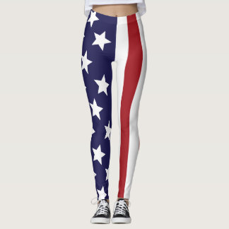 Sterne Streifen USA Leggings