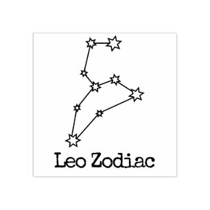 Sterne Tierkreiszeichen Himmels Horoskop Löwe Gummistempel