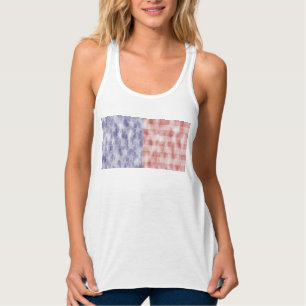 Sterne u. Streifen-amerikanische Flaggen-Shirt Tank Top
