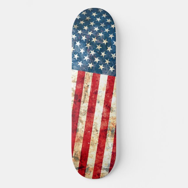 Sterne u. Streifen-Plattform Skateboard (Vorderseite)