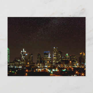 Sterne über Dallas, Texas Postkarte