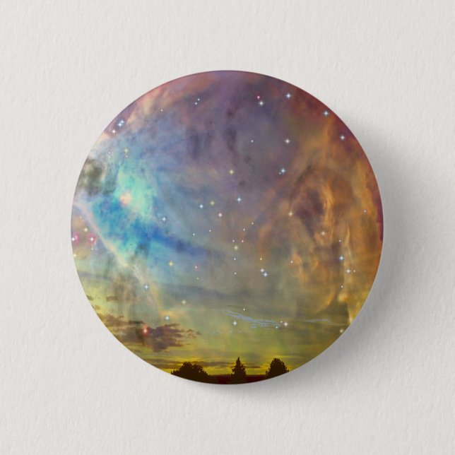 Sterne über Orion Button (Vorderseite)