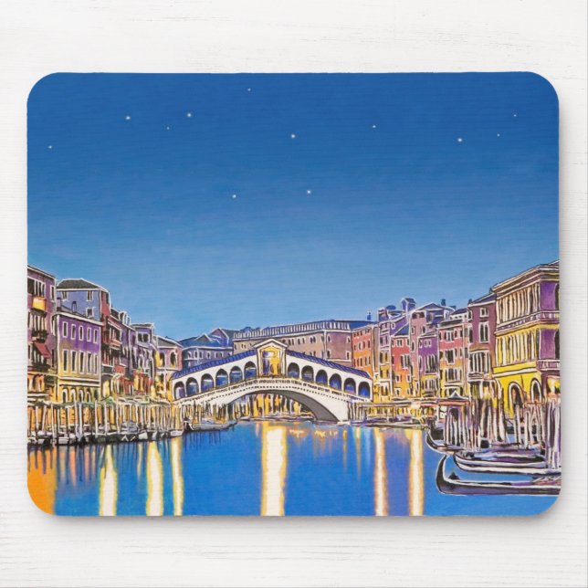 Sterne über Venedig Mousepad (Vorne)