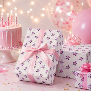 Sterne überall geschenkpapier