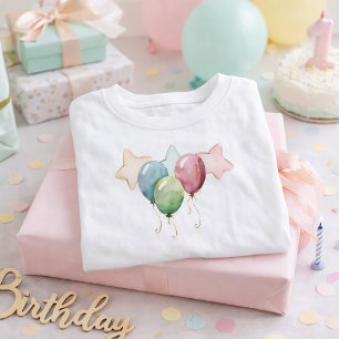 Sterne und Ballons Baby T-shirt