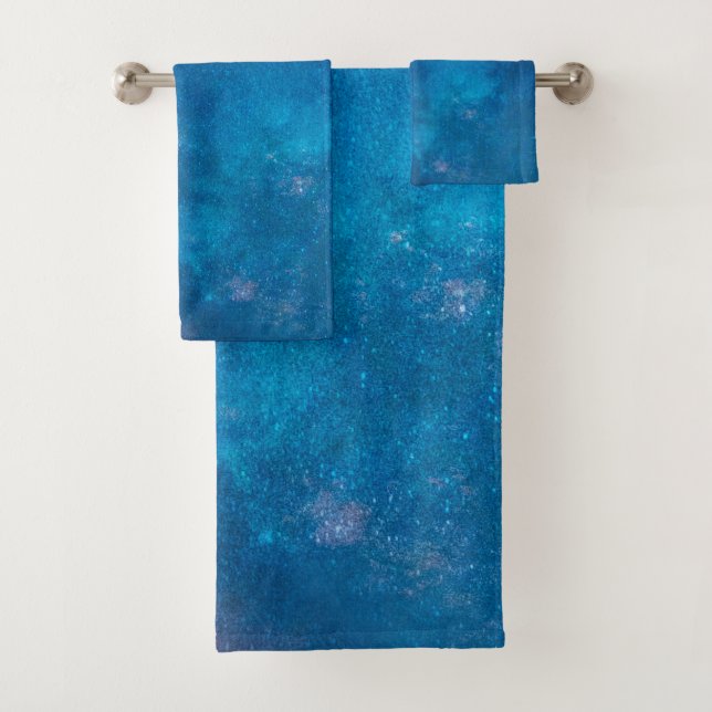 Sterne und blaues Tuch-Set der Badhandtuch Set (Insitu)