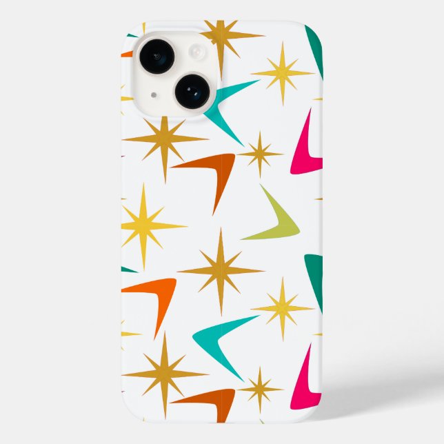 Sterne und Boomerangs Case-Mate iPhone 14 Hülle (Rückseite)