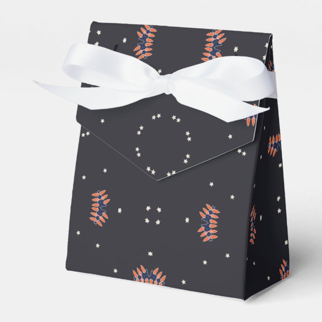 Sterne und einzigartiges Raumschiff Geschenkschachtel (Vorderseite)