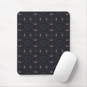 Sterne und einzigartiges Raumschiffmuster Mousepad