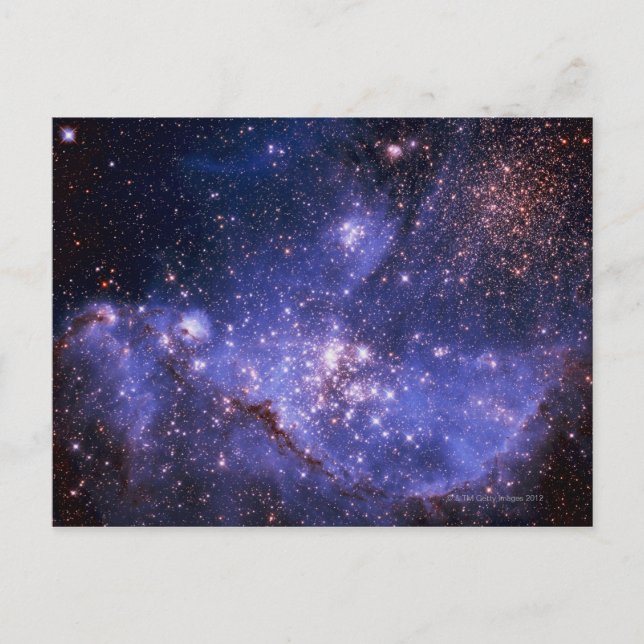 Sterne und Milchstraße Postkarte (Vorderseite)