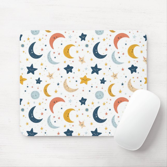 Sterne und Mond Mousepad (Mit Mouse)