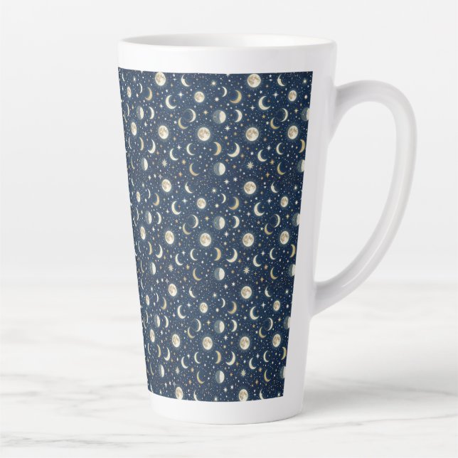 Sterne und Mond Muster Milchtasse (Rechts)