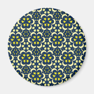 Sterne und Mond Tessellation Magnet
