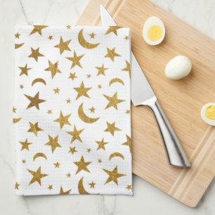 Sterne und Monde Küchentuch