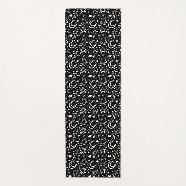 Sterne und Monde. Yogamatte (Vorderseite)