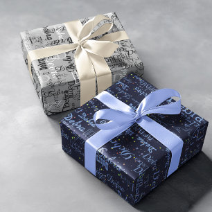 Sterne und Namen erstellen Sie Ihr eigenes Muster Geschenkpapier