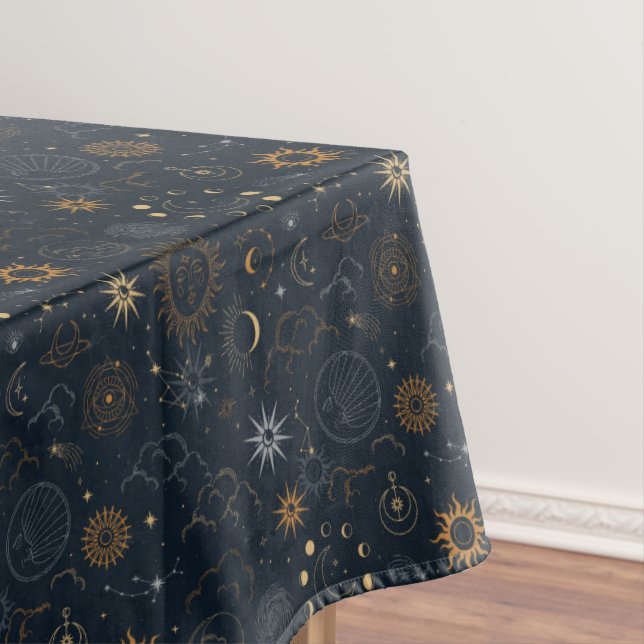 Sterne und Planeten Muster Tischdecke (Beispiel)