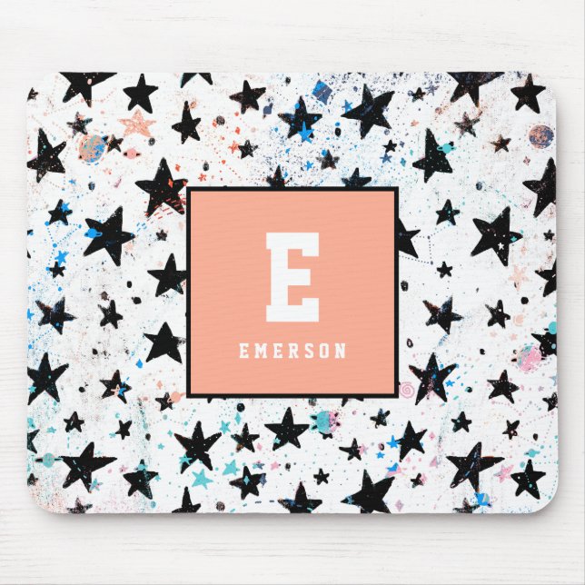 Sterne und Raumspass Astronomie Muster Mousepad (Vorne)