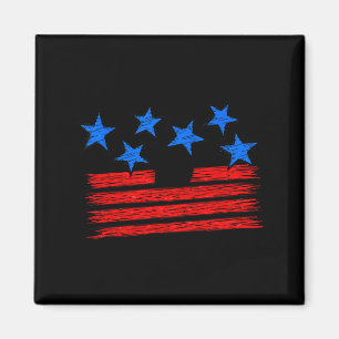 Sterne und Streifen Amerikanische Flagge Patriotis Magnet