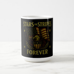 Sterne und Streifen für immer - Stolz auf die amer Kaffeetasse
