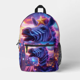 Sterne und Streifen mit Zebra Sansibar Rundkissen Bedruckter Rucksack