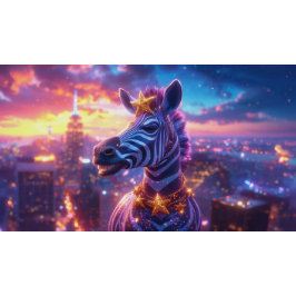 Sterne und Streifen mit Zebra Sansibar Rundkissen Bedruckter Rucksack
